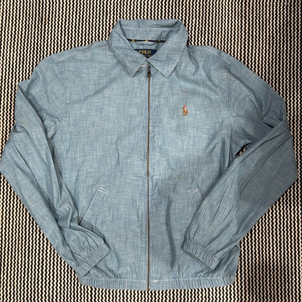 NWY polo Ralph Lauren chambray light weight jacket